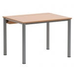 EDV-Tisch, 100x80 cm (B/T), 72 cm hoch, Holzkabelkanal mit Deckel, 